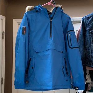 Lands Ends Blue Vintage Ski Jacket